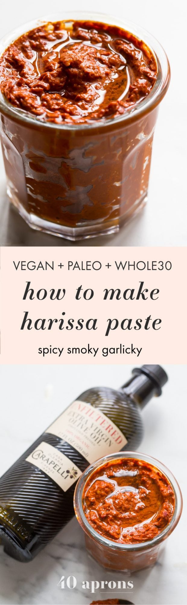 Want to learn how to make harissa? This harissa recipe is spicy, smoky, and garlicky, and it tastes so, so good on pretty much everything. With only a few ingredients, learning how to make harissa is a cinch! Make sure you check out my how to make harissa video, too