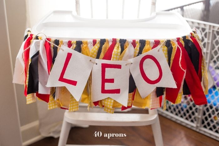 Leo's DIY Winnie the Pooh Birthday Party - 40 Aprons