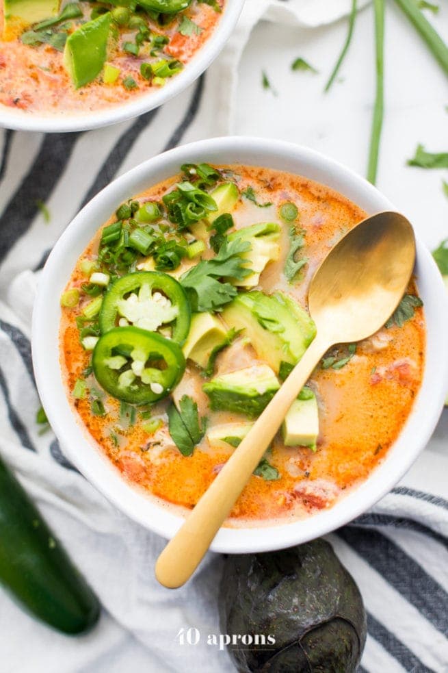 Leftover Turkey Tortilla Soup (Whole30 Tortilla Soup)