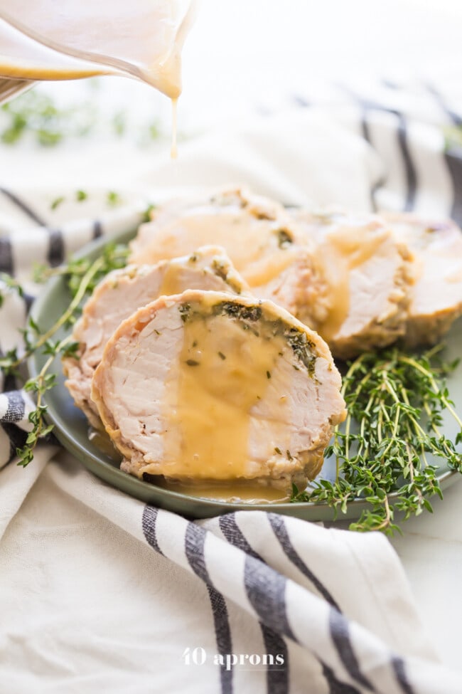 Whole30 Instant Pot Turkey Breast and Gravy (Paleo)