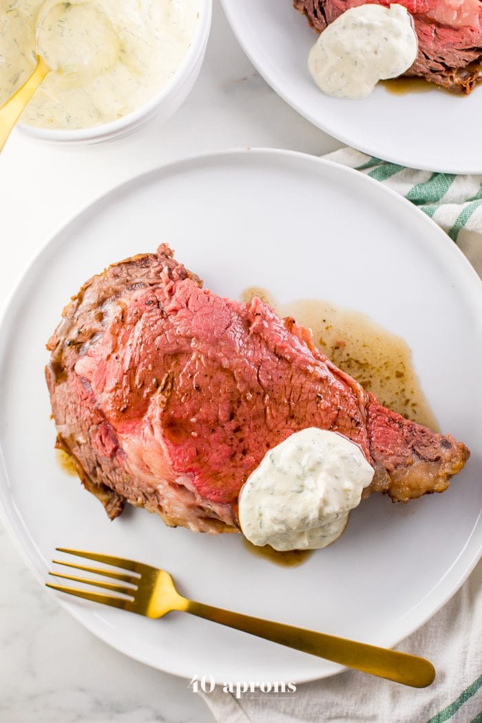 Easy Prime Rib Recipe with Au Jus and Perfect Creamy Horseradish Sauce ...