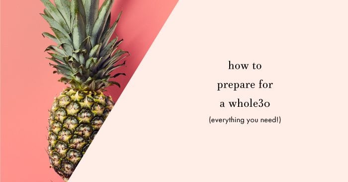 How to prepare for a Whole30 graphic.