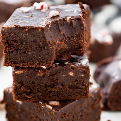 Paleo & Vegan Peppermint Frosted Brownies (Gluten-Free)