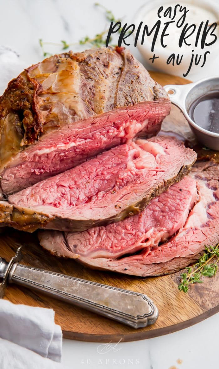 Easy Prime Rib With Au Jus Recipe And Perfect Creamy Horseradish Sauce 40 Aprons