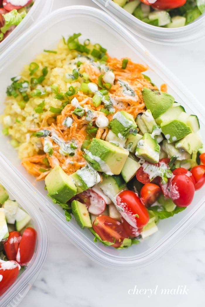 Buffalo Chicken Salad Bento Box 