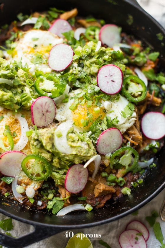 Whole30 Chilaquiles with Sweet Potatoes (Whole30 Mexican Recipes)