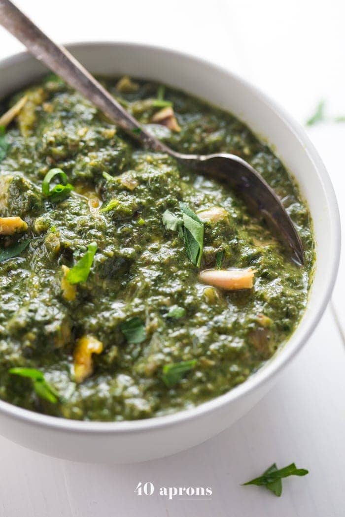 Whole30 Indian Saag Chicken 