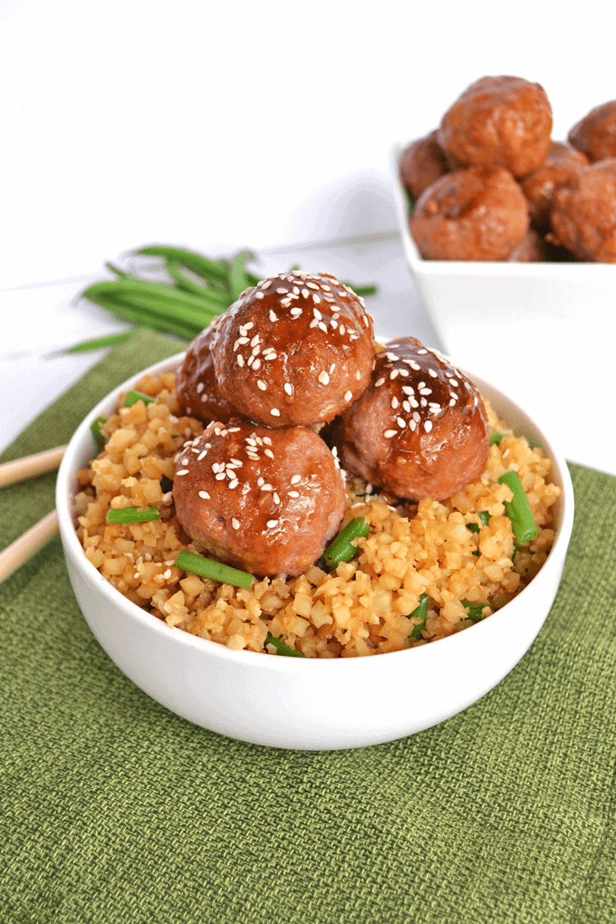 Whole30 teriyaki meatballs