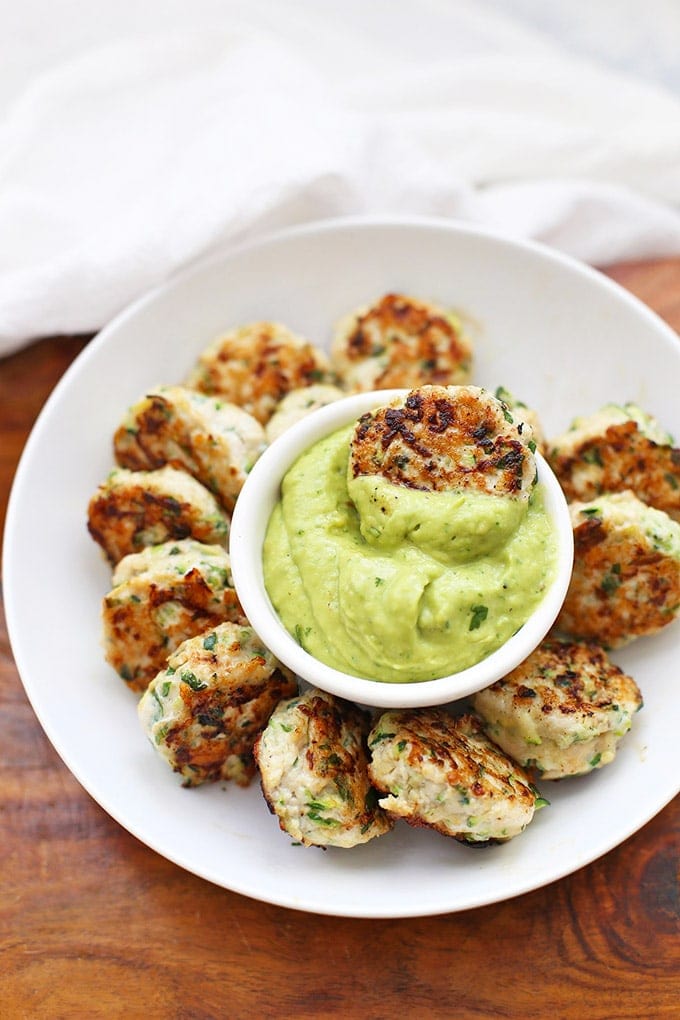 Whole30 chicken zucchini poppers