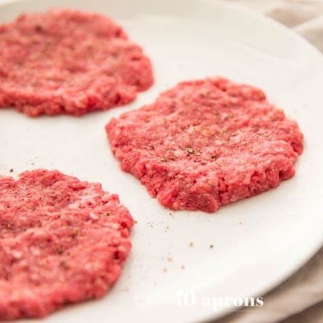 Thin burger patties for Whole30 In N Out double double animal style burgers