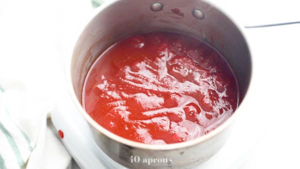 Simmer Whole30 ketchup mixture until thickened