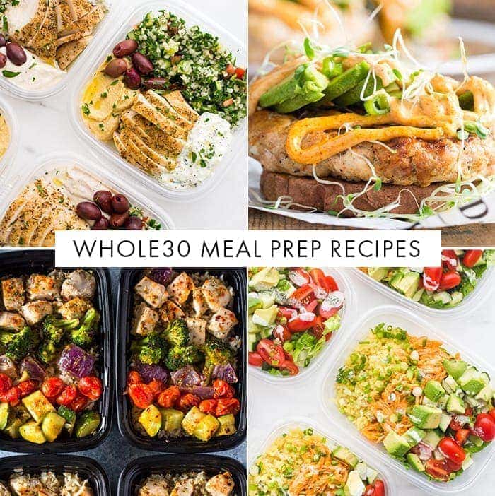 Roundup of Whole30 meal prep recipes