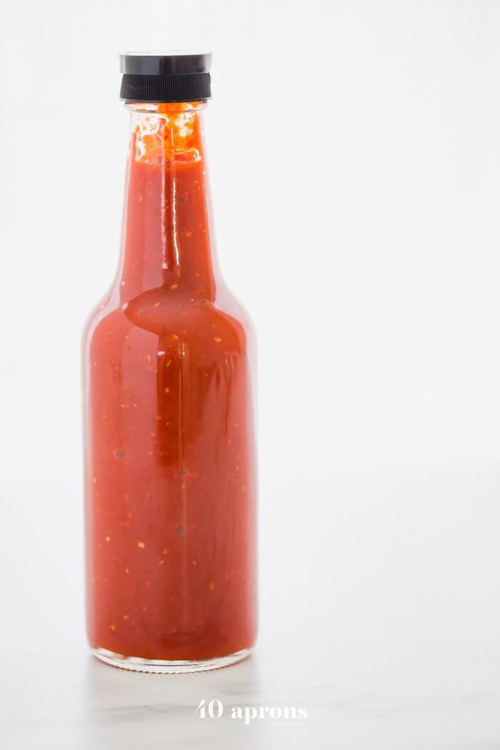 Whole30 sriracha in a bottle