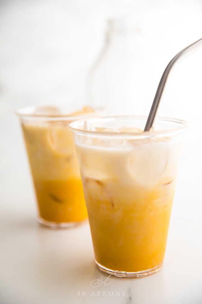 Iced Golden Milk Latte (paleo, Vegan) - 40 Aprons