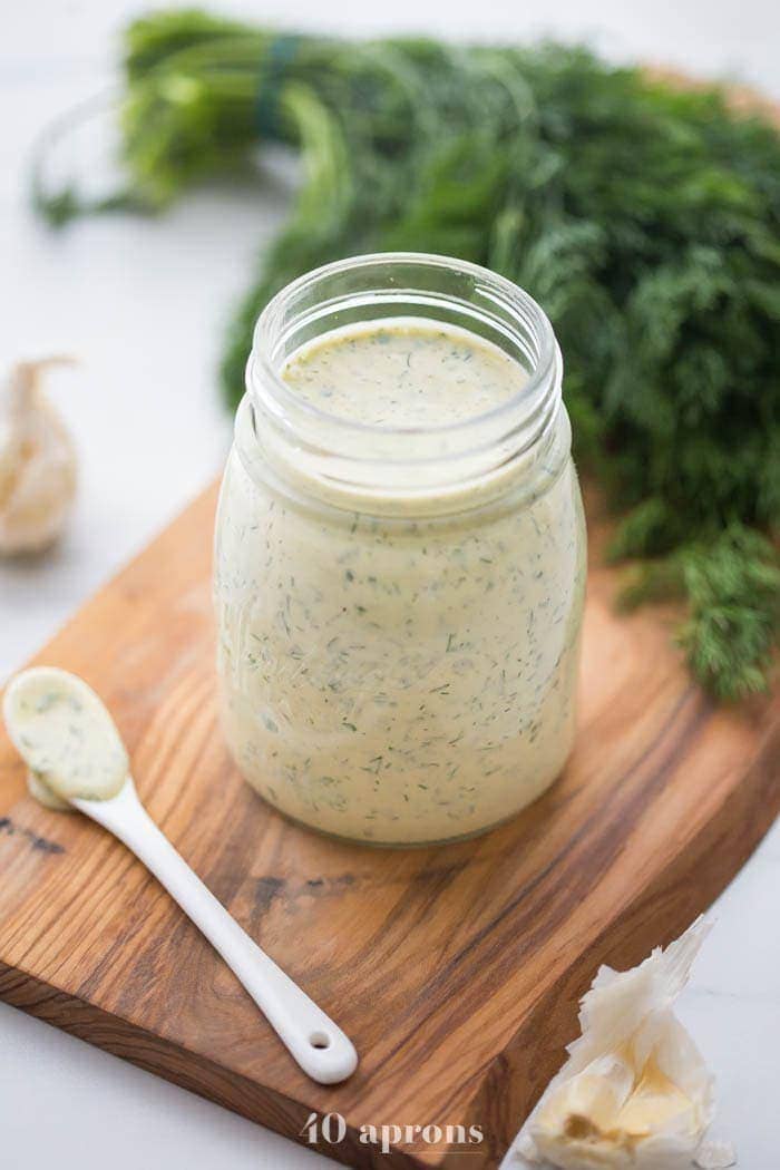 Whole30 Ranch Dressing Recipe • The Pinning Mama