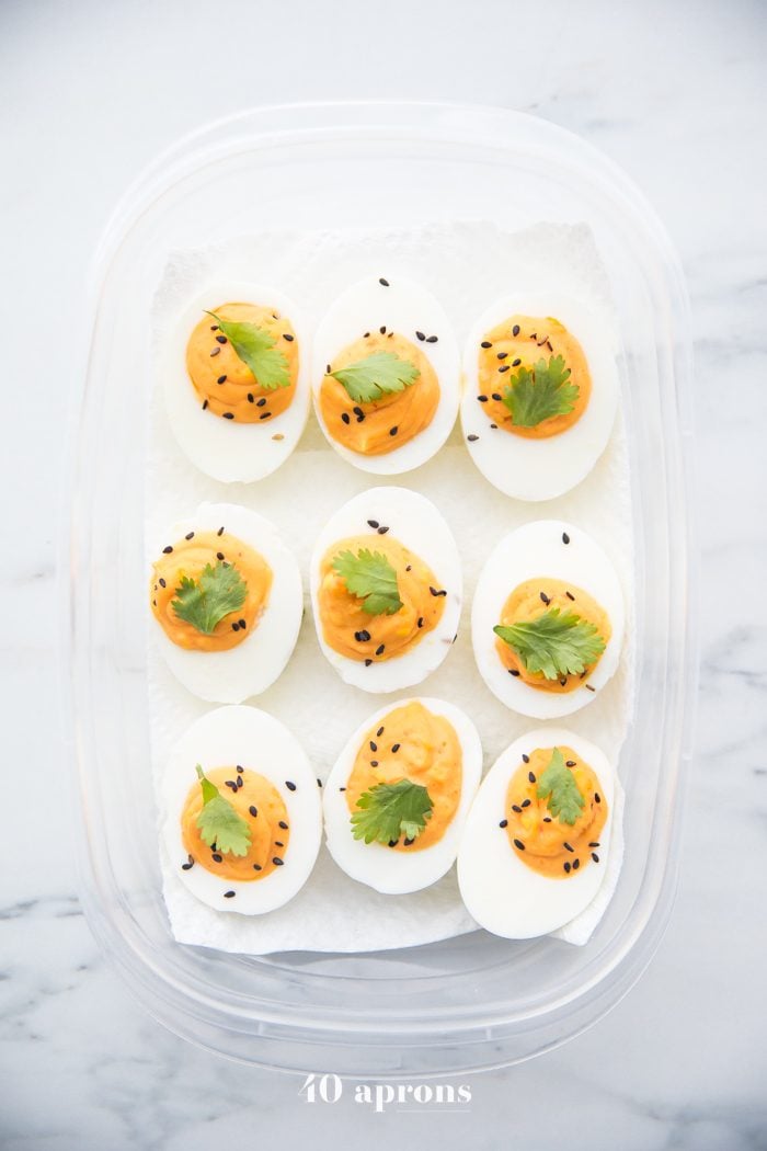 Loaded Deviled Eggs - Iowa Girl Eats