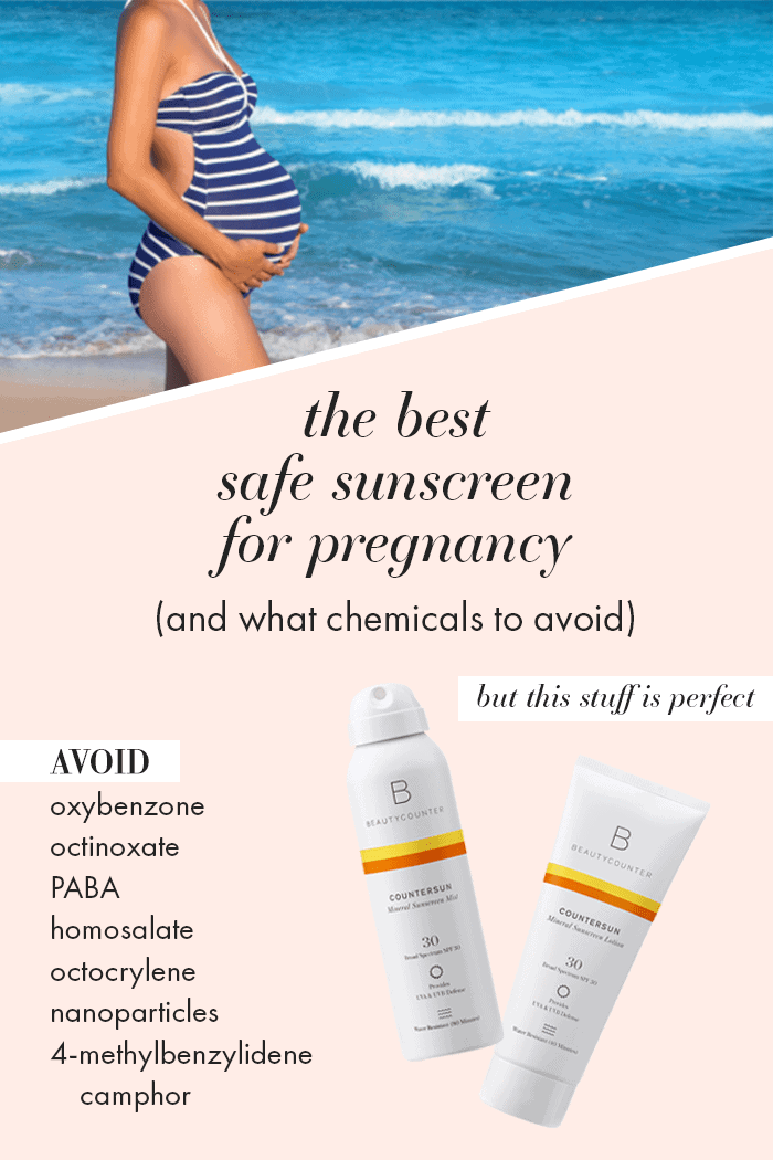 Graphic for The Best Safe Sunscreen for Pregnancy - Beautycounter sunscreen reviews