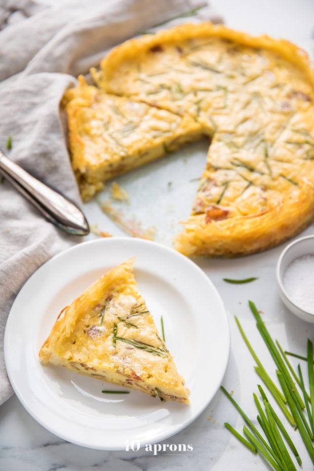 Whole30 Quiche Lorraine with Hash Brown Crust (Paleo, Gluten Free) - 40 ...