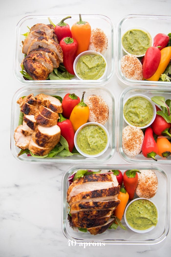 Healthy Mexican Chicken Meal Prep (Whole30, Paleo, Keto)