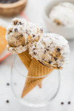 Paleo Cookie Dough Ice Cream (Vegan, Healthy) - 40 Aprons