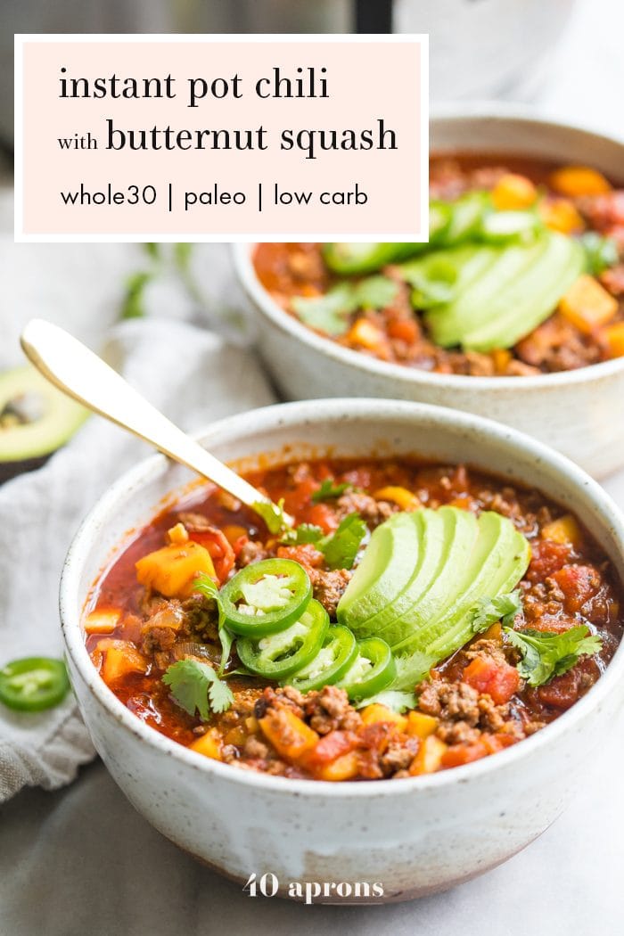 Instant Pot Whole30 Chili With Butternut Squash Paleo Low Carb