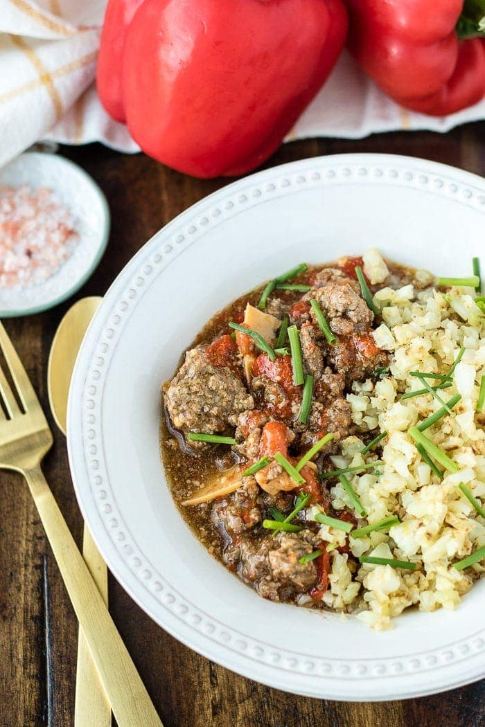 Instant Pot Beef with Peppers (Whole30, Paleo, Keto)