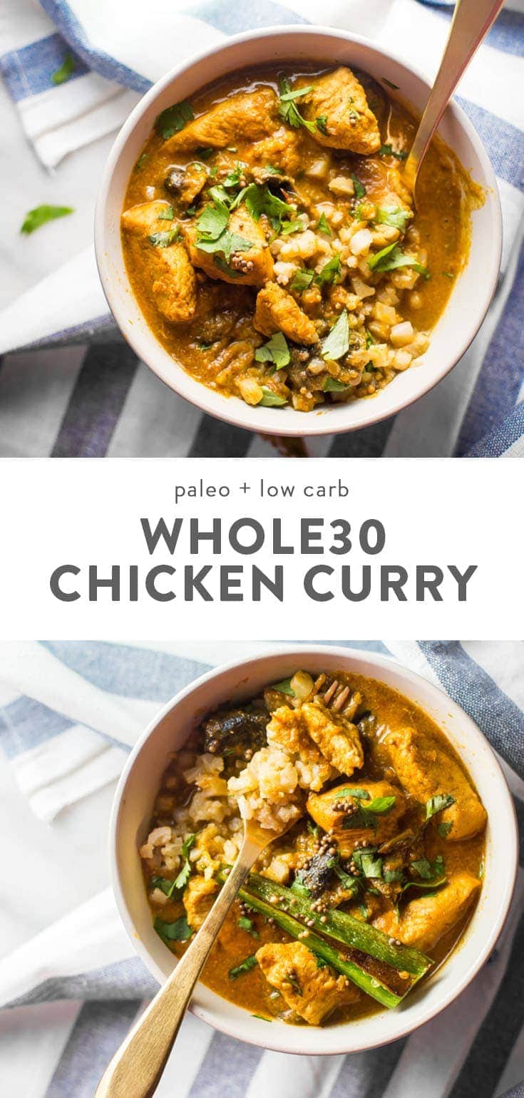 Whole30 Chicken Curry (Low Carb, Paleo) - 40 Aprons