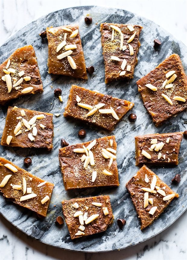 Healthy Christmas Treats Roundup Image of Maple Paleo Toffee from Cotter Crunch