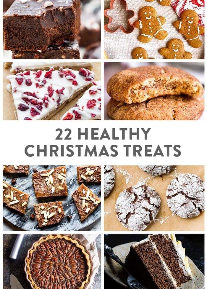 20 Healthy Christmas Treats round-up graphic