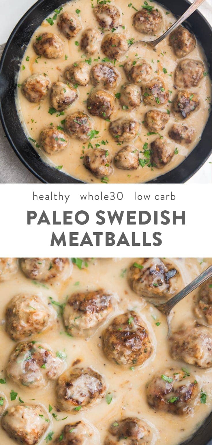 Healthy Swedish Meatballs Paleo Whole30 Gluten Free 40 Aprons