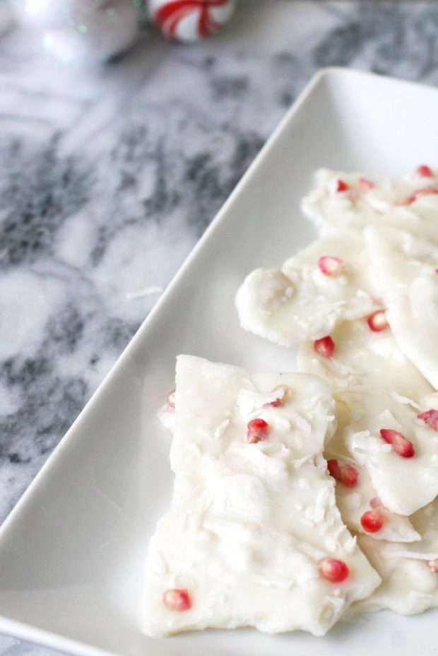 Healthy Christmas Treats Roundup Image of Paleo Peppermint Bark from Unbound Wellness