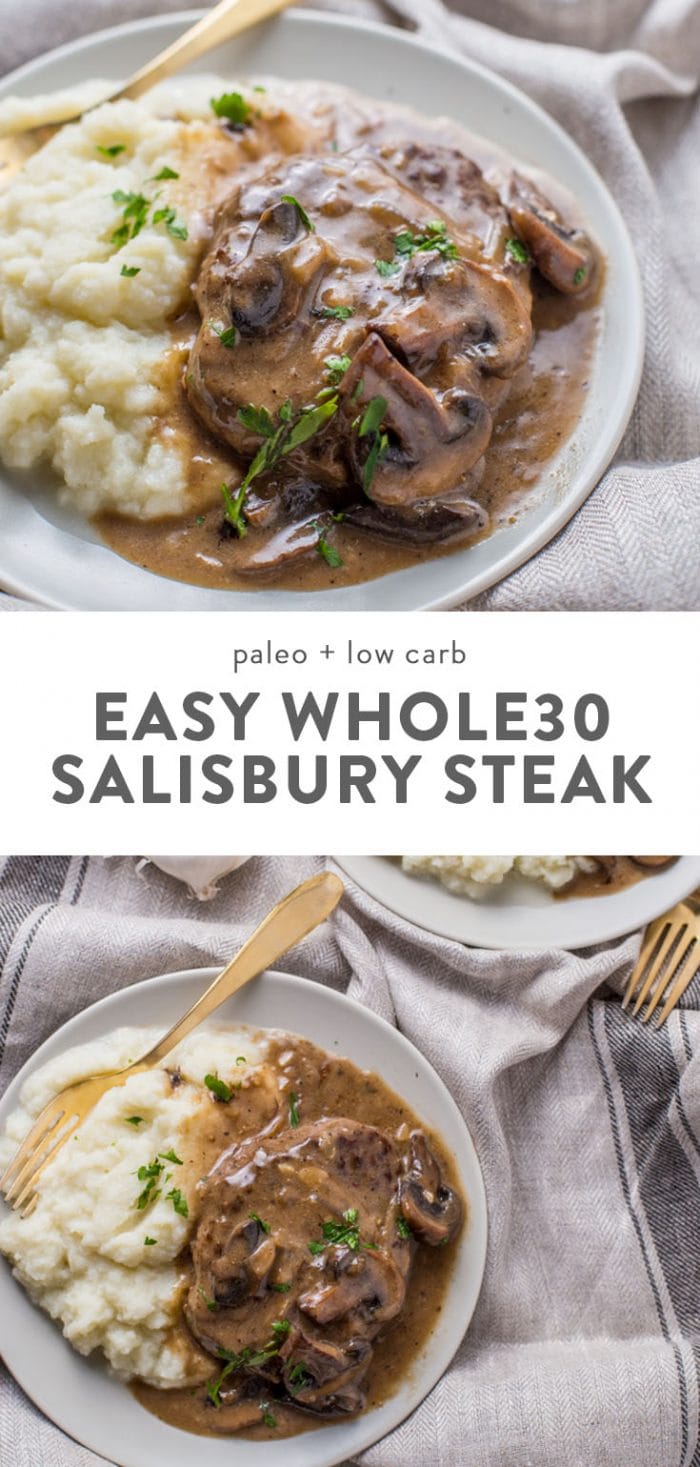 Pin for Paleo Salisbury Steak with Mushroom Gravy