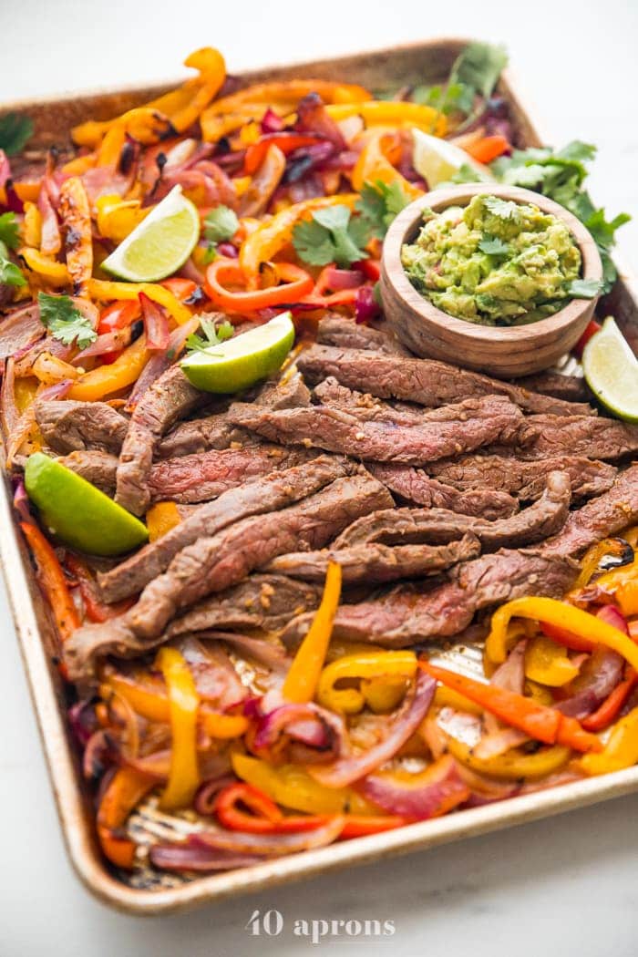 mary's whole life sheet pan fajitas