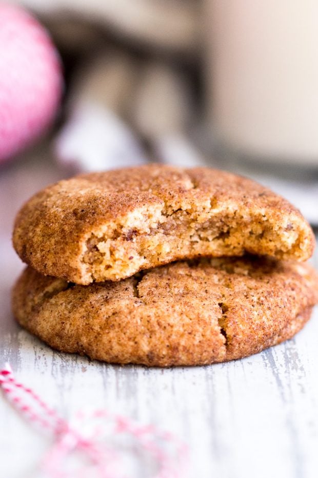 Healthy Christmas Treats Roundup Image of Paleo and Vegan Snickerdoodles from Paleo Running Momma