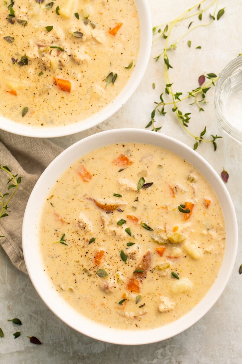 Instant Pot Chicken Pot Pie Soup - 40 Aprons