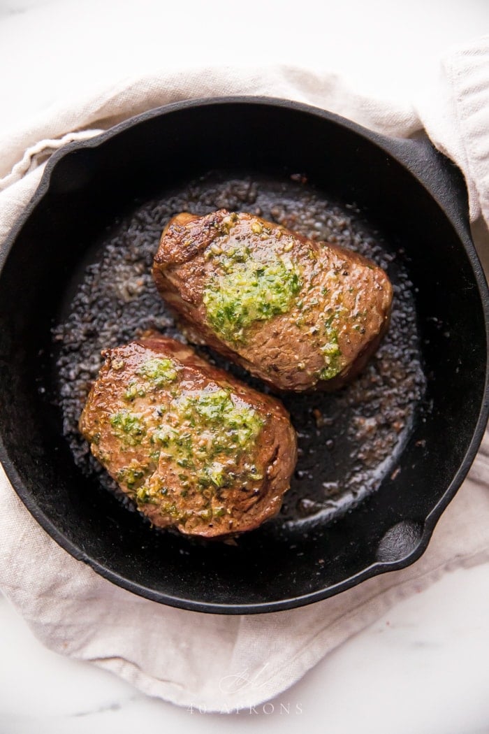 The Best Filet Mignon Recipe Ever with Garlic Herb Compound Butter ...