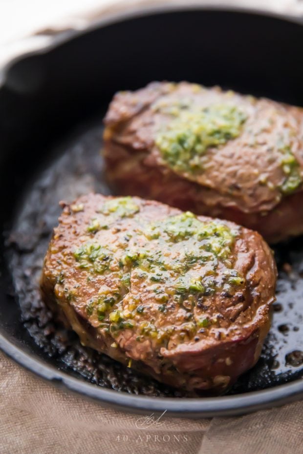 The Best Filet Mignon Recipe Ever With Garlic Herb Compound Butter Reverse Sear 40 Aprons 5349