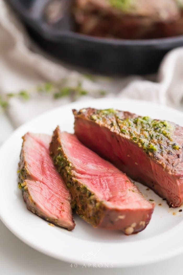 The Best Filet Mignon Recipe Ever with Garlic Herb Compound Butter ...