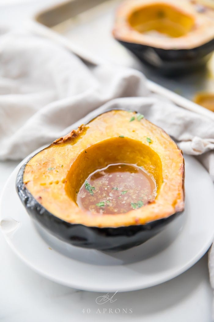 maple roasted acorn squash SundaySupper Jelly Toast