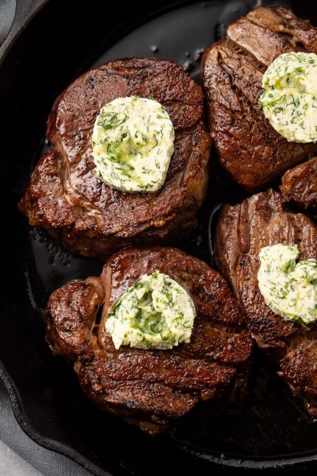 The Best Filet Mignon Ever, with Garlic-Herb Compound Butter - 40 Aprons