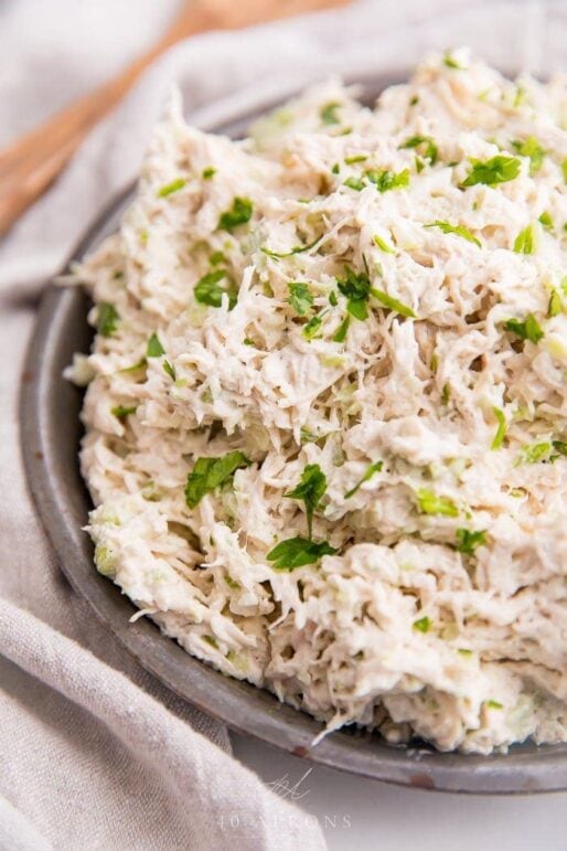 Shredded Chicken Salad (Costco Style) - 40 Aprons