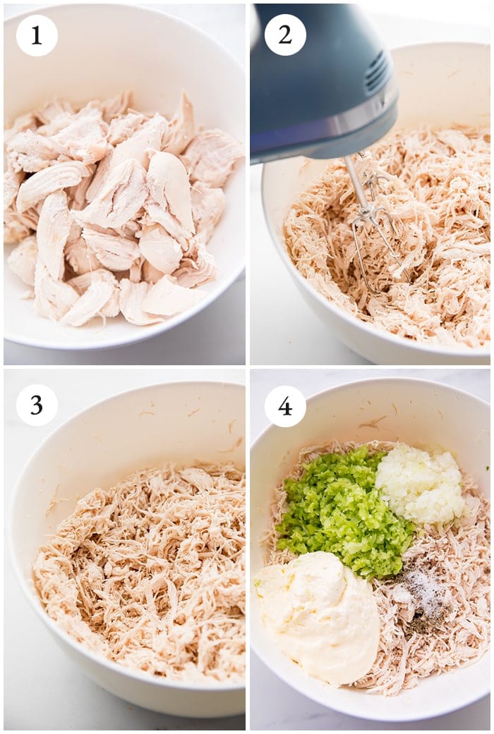 Shredded chicken salad recipe instructions