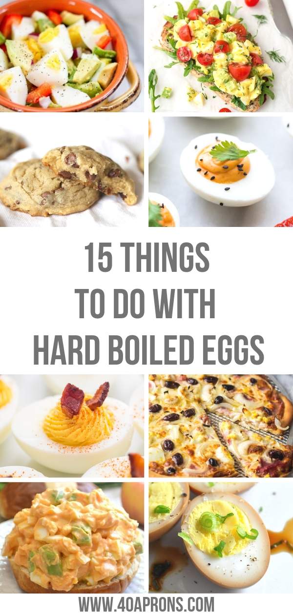 things to do with hard boiled eggs - pinterest graphic