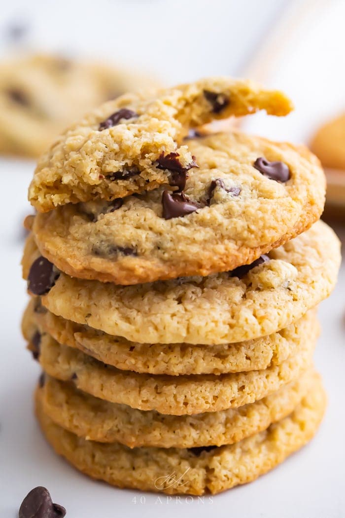 Almond Flour Chocolate Chip Cookies - 40 Aprons