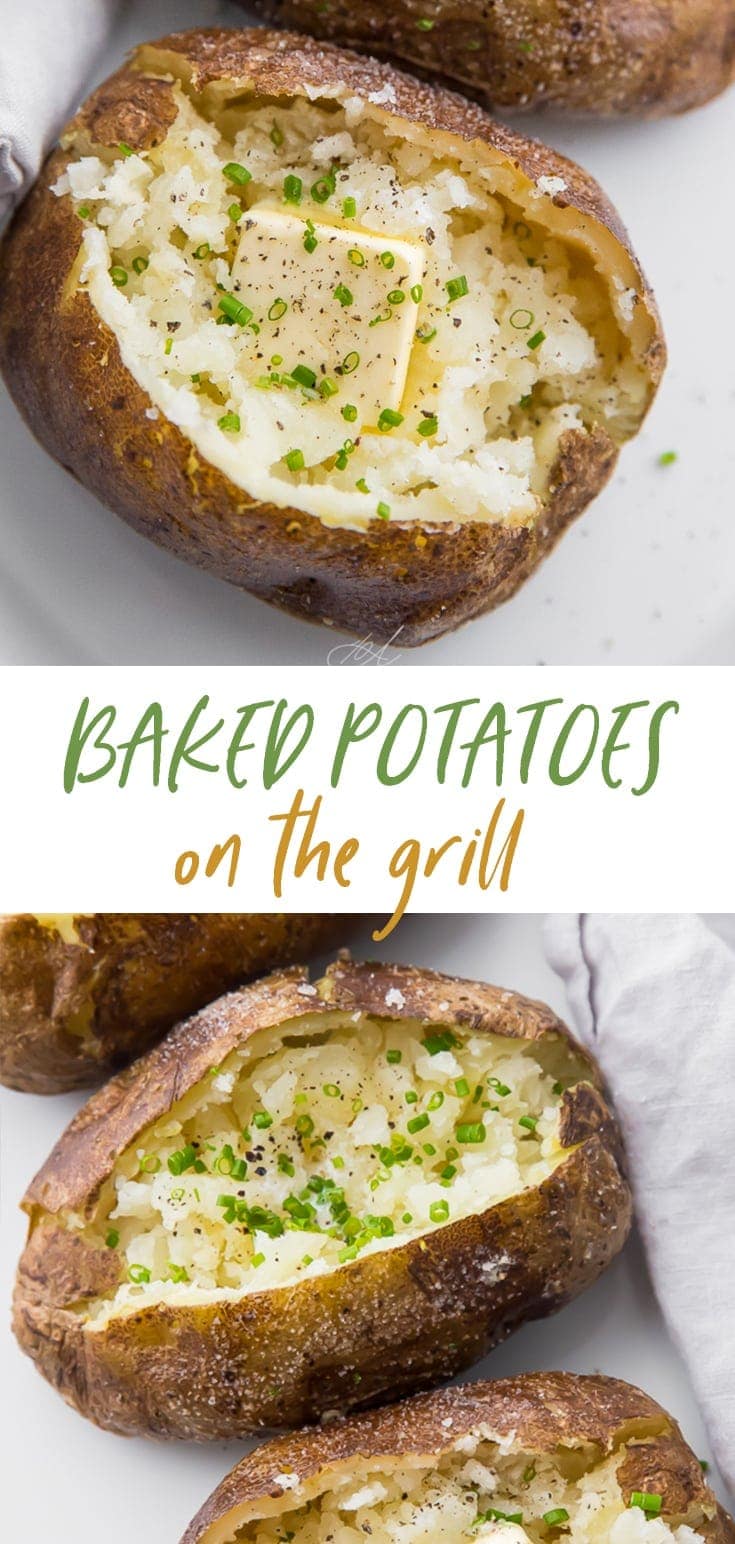 Baked Potatoes on the Grill - 40 Aprons