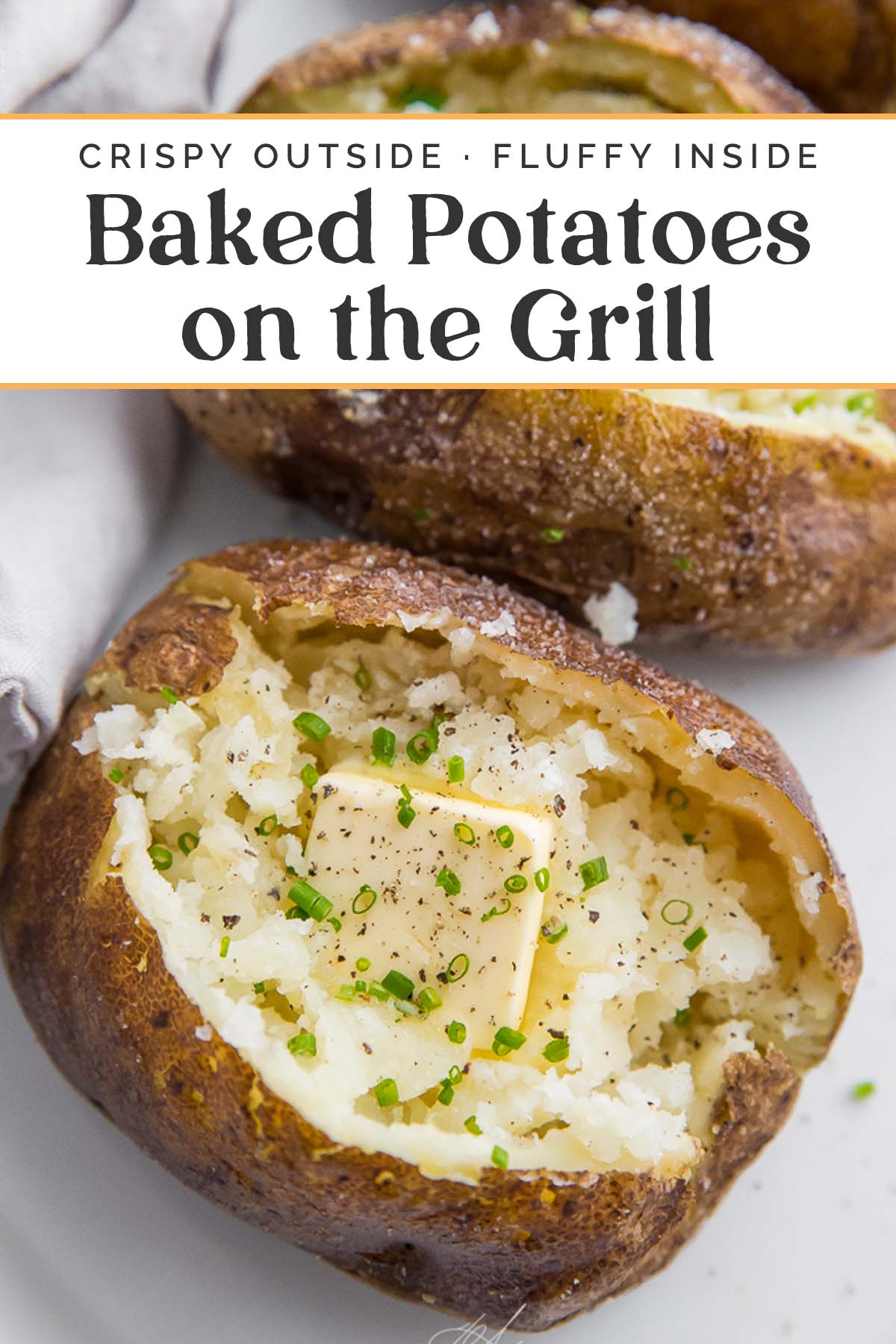 Baked Potatoes on the Grill - 40 Aprons