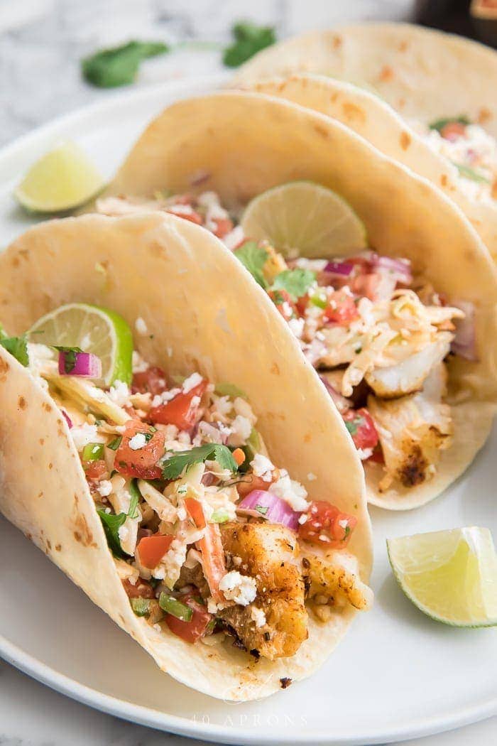 blackened-fish-tacos-with-mango-slaw-lemon-blossoms