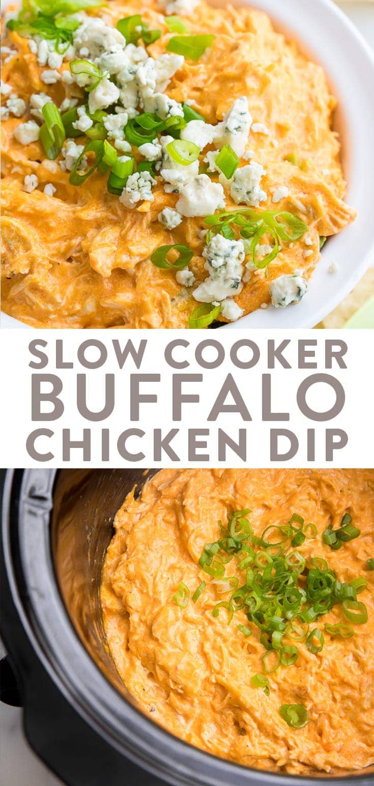 Easy Slow Cooker Buffalo Chicken Dip - 40 Aprons