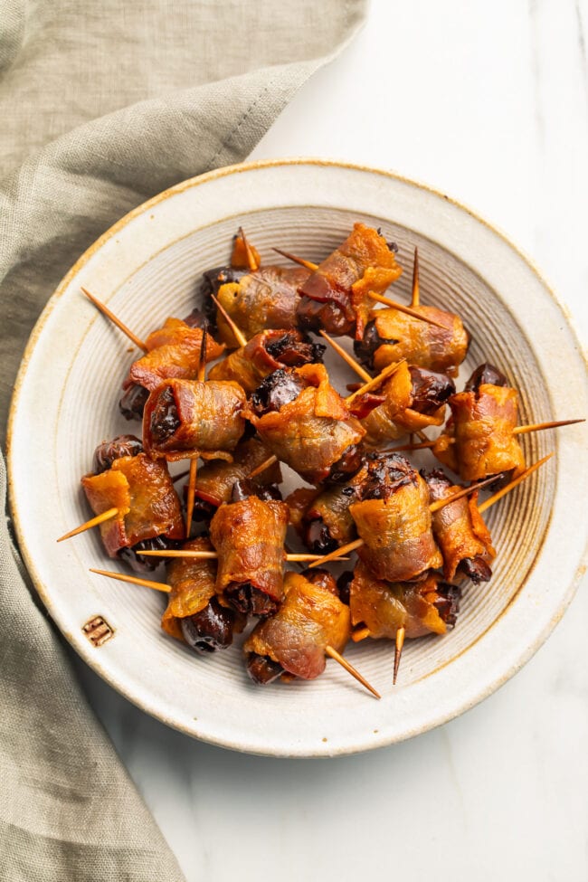 2-Ingredient Bacon-Wrapped Dates (with Stuffed Option) - 40 Aprons