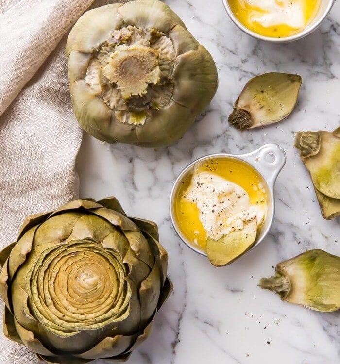 Instant pot artichokes with dipping sauce